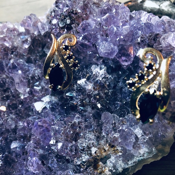 Sterling Silver Genuine Onyx Elongated - Picture 3 of 7